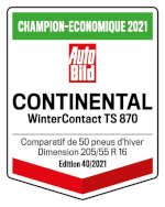 Continental WinterContact TS 870 205 / 55 16 91 H | Tirendo.ch