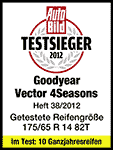 Goodyear Vector 4 Seasons 205/50 R17 89V @